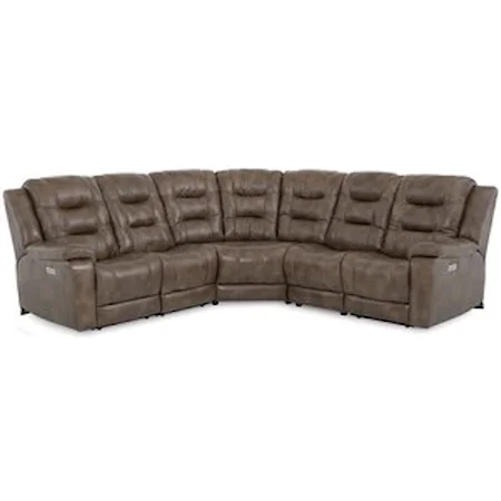 Power Reclining Sectional with Power Headrests